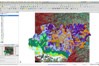 perform georeferencing and digitization using the tools arcgis and qgis