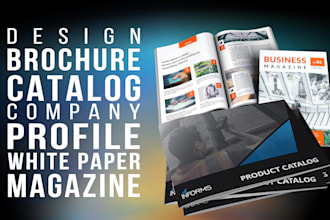 design brochures, catalogs, and company profiles for your business