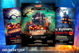 design custom halloween flyer