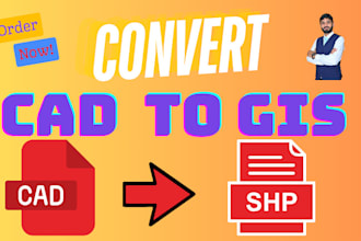 convert cad data into gis shapfile