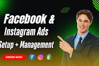 setup shopify facebook ads campaign, instagram ads, and fb advertising