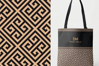 create a monogram pattern