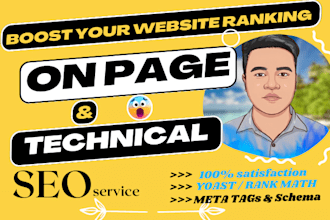 do on page SEO optimization on wordpress, wix, shopify, and squarespace