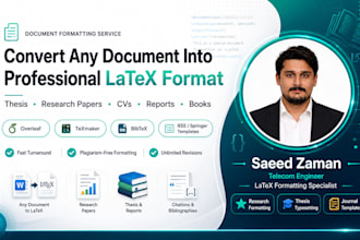 do latex document writing, formatting, and overleaf support