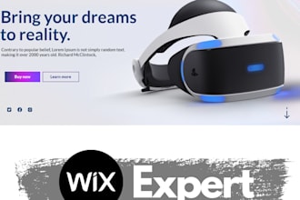 create a modern and responsive website using wix cms