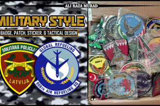 design stunning military, tactical, skull, army, badge patch