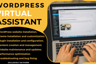 be your wordpress virtual assistant and do website maintenance
