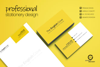 design professional business card, letterhead and stationery