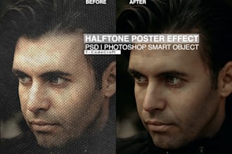 create a halftone illustration of your image