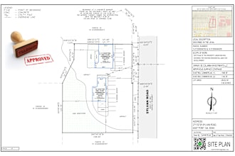 make site plan, boundary survey of your property for city permit very fast