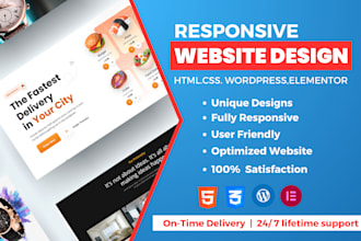 build modern and responsive website design or redesign website