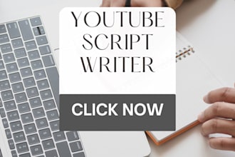 write youtube scripts for various catagories