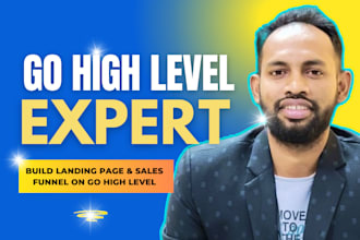 build go high level website and landing page in click funnel