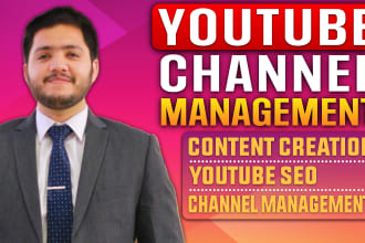 create content, manage youtube channel automation, promote, rank by video SEO