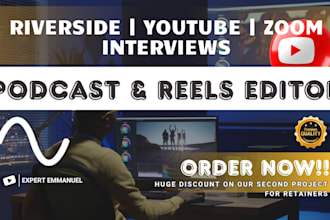 edit weekly podcast riverside zoom interviews youtube riverside video and audio
