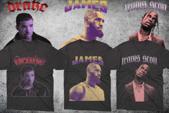 create awesome halftone style tshirt design