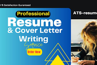 deliver professional resume writing, resume and linkedin profile