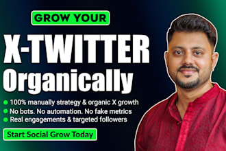 grow your x twitter with organic promotion