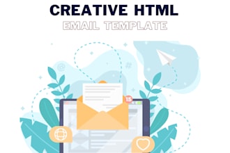 create a responsive HTML email template