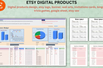 design etsy digital products, digital product, etsy, etsy seo