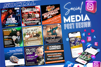 create digital flyer insta, fb and craigslist ads in 6 hours