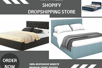 build a professional mattress dropshipping store