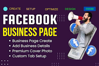 create facebook business page, social media setup account