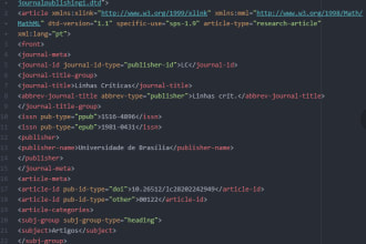 convert your text files to XML jats