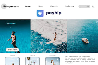 design an amazing website on payhip