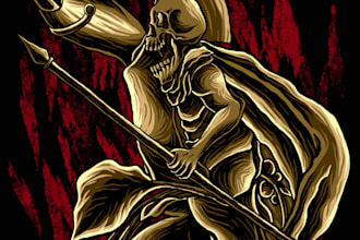 create metal or underground artwork professionally