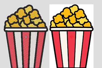 do embroidery digitizing in dst pes file in few hours