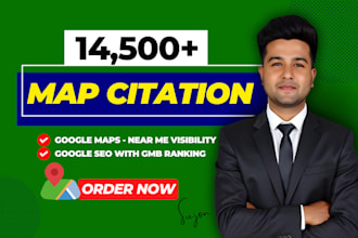 14500 google maps citations for gmb ranking and local SEO