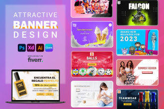 do website banner, facebook cover, youtube banner, instagram post, ad creative