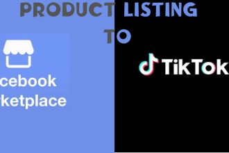 do product listing to facebook marketplace and tiktok shop