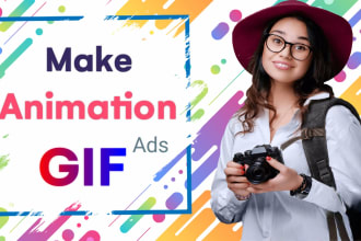 animated banner design and GIF ad creation