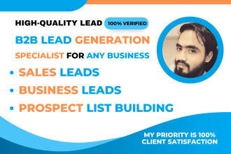 do b2b lead generation, linkedin business leads, sales leads and prospect list