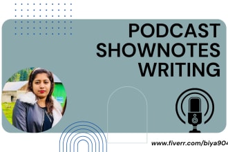 write podcast show notes for your podcast