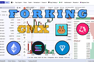 fork gmx, uniswap, ethervista on evm, solana, and aptos
