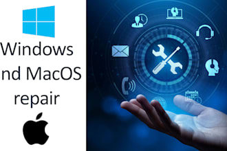 repair, fix windows, mac, computer, laptop and pc optimization remotely