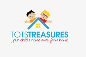 do a childcare logo that is basic, distinctive, and luxurious for your brand