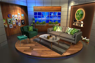 create a unique stunning 3d trade show booth, stall, kiosk, or exhibition stand