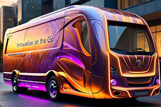 design trailer, food truck, camper or caravan wrap