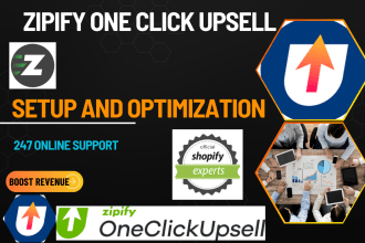 setup zipify one click upsell in shopify store and landing pages