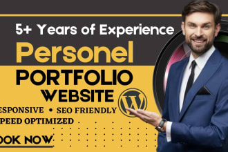design personal or business portfolio website with wordpress