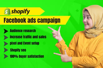 setup and manage shopify facebook ads for your business
