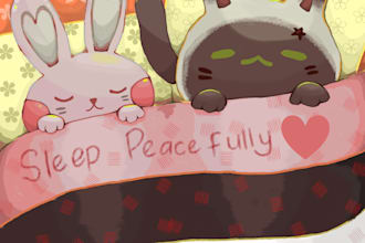 make cute children book illustration