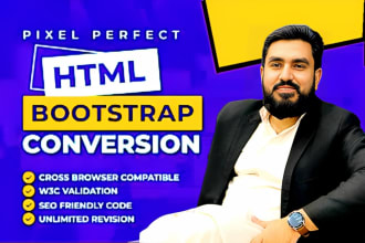 convert figma xd PSD to html, react, wordpress, shopify, laravel website
