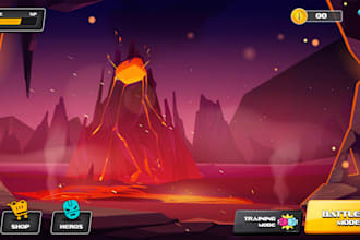 create game UI design, game assets, game art, roblox UI