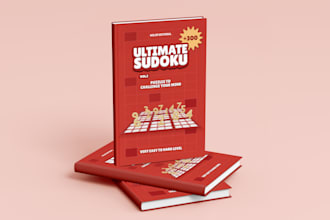 design a eye catching sudoku book cover for your amazon KDP