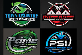 do power washing, pressure washing and window cleaning logo